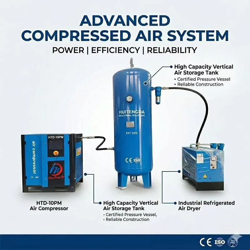 75 HP 380V 50HZ एयर कम्प्रेसर ड्रायरको साथ